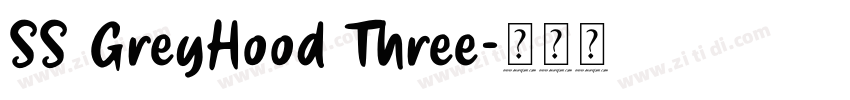 SS GreyHood Three字体转换